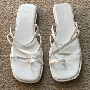 Cupshe Cabana Party Strappy Thong Sandals